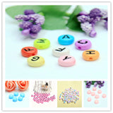Acrylic Letter Beads 3600pcs/Lot Pink Alphabet English Character Loose Beads