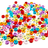 Acrylic Letter Beads 3600pcs/Lot Pink Alphabet English Character Loose Beads