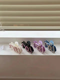 Purple Acrylic Letter Line Hair Clip Sweet Hair Claws for Women