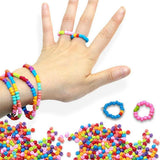 Heart Bead Acrylic Letter Mini Beads Jewelry DIY Name Bracelet Necklace Craft