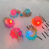 Acrylic Octopus Keychain Cartoon Toy Coin Purse Bag Key Charms Gift