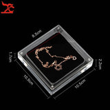 Acrylic Magnet Square Jewelry Diamond Pendant Display Storage Box