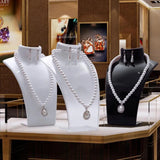 Acrylic Necklace Display Bust Stand Pendant Model Jewelry Holder