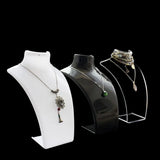 Acrylic Necklace Display Bust Stand Pendant Model Jewelry Holder