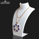 Acrylic Mannequin Necklace Jewelry Display Holder Pendant Earrings