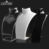 Acrylic Mannequin Necklace Jewelry Display Holder Pendant Earrings