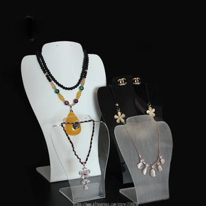 Acrylic Necklace Display Mannequin Jewelry Rack Shelf Mold