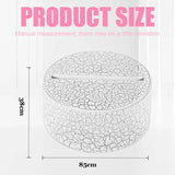 Acrylic Night Light Base 3D LED Lamp Base USB Touch Remote Control 7 Color