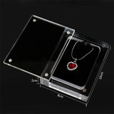 Acrylic Jewelry Display Box Pendant Necklace Organizer