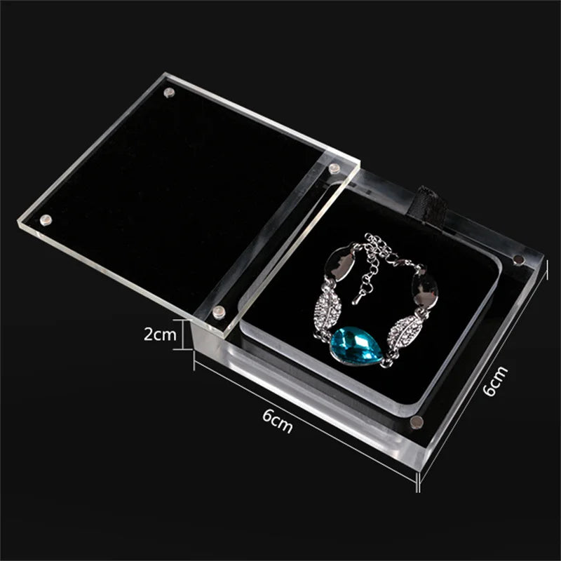 Acrylic Jewelry Display Box Pendant Necklace Organizer