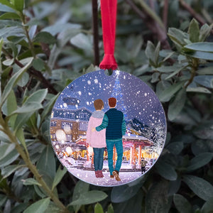 Acrylic Christmas Ornament Couples Gift