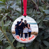 Custom Family Photo Ornament Pendant Xmas Gift