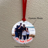Custom Family Photo Ornament Pendant Xmas Gift