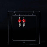 Acrylic Pendant Necklace Display Stand Holder Metal Rod Support