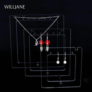 Acrylic Pendant Necklace Display Stand Holder Metal Rod Support