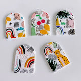 8pcs Acrylic Abstract Pendant Charms for Jewelry Making DIY