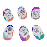 Acrylic Abstract Women Pendant Earring Set