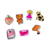 Acrylic Fish Pendant Jewelry Making Supplies 8pcs