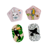 Acrylic Animal Pendant Charms Jewelry Making Supplies 8pcs