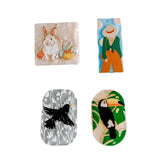 Acrylic Animal Pendant Charms Jewelry Making Supplies 8pcs