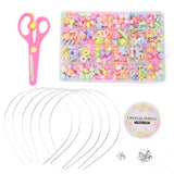 Acrylic Beads Kit Set for Jewelry Making Handicrafts Girls DIY Bracelet Necklace