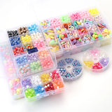 Acrylic Beads Kit Set for Jewelry Making Handicrafts Girls DIY Bracelet Necklace