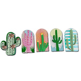 Acrylic Cactus Pendant Earring Necklace Charms Jewelry Making Supplies 8pcs