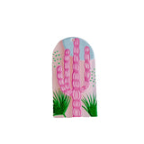 Acrylic Cactus Pendant Earring Necklace Charms Jewelry Making Supplies 8pcs