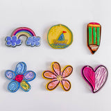 Acrylic Cartoon Charms Jewelry Making Supplies Diy Material 6pcs