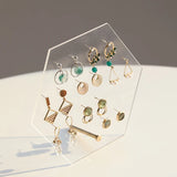 Clear Earrings Studs Display Stand Organizer