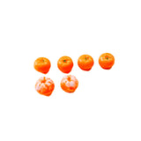 Acrylic Orange Persimmon Earring Accessories Pendant 6pcs