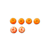 Acrylic Orange Persimmon Earring Accessories Pendant 6pcs