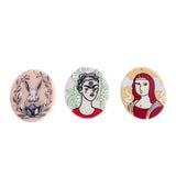 Acrylic Plant Flatback Earring Charms 8pcs