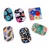 Acrylic Plastic Flower Pendant Earrings Charms 8pcs