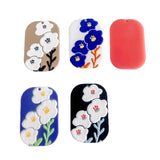 Acrylic Flowers Pendant Charms Jewelry Making Material 8pcs