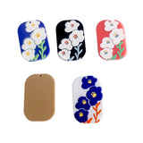 Acrylic Flowers Pendant Charms Jewelry Making Material 8pcs