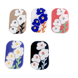 Acrylic Flowers Pendant Charms Jewelry Making Material 8pcs