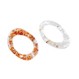 Acrylic Glitter Oval Pendant Earring DIY Charms 8pcs