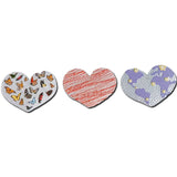 Acrylic Heart Butterfly Pendant Earring Charms 8pcs
