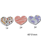 Acrylic Heart Butterfly Pendant Earring Charms 8pcs