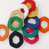 8pcs Acrylic Plastic Weave Pendant Jewelry Findings DIY Material