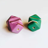 Acrylic Plastic Mixed Colors Beads Pendant Eardrop Charms 10pcs KP2610