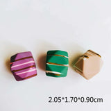 Acrylic Plastic Mixed Colors Beads Pendant Eardrop Charms 10pcs KP2610