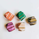 Acrylic Plastic Mixed Colors Beads Pendant Eardrop Charms 10pcs KP2610