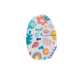 Acrylic Plastic Patterns Pendant Earring Charms 8pcs