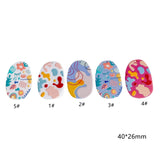 Acrylic Plastic Patterns Pendant Earring Charms 8pcs