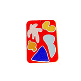 Acrylic Plastic Patterns Pendant Earring Necklace Charms 8pcs