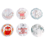 Acrylic Animal Flat Back Pendant Charms 8pcs