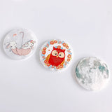 Acrylic Animal Flat Back Pendant Charms 8pcs