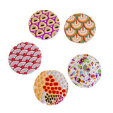 Acrylic Plastic Round Dots Flat Back Necklace Charms 8pcs